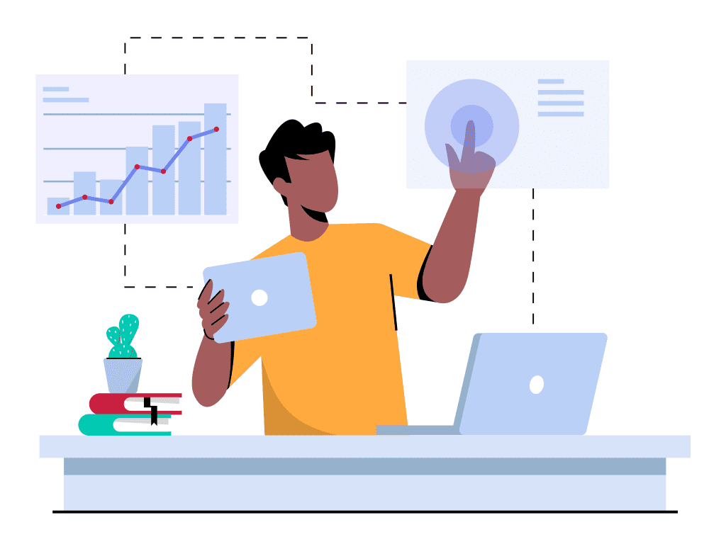 account management portal illustrations
