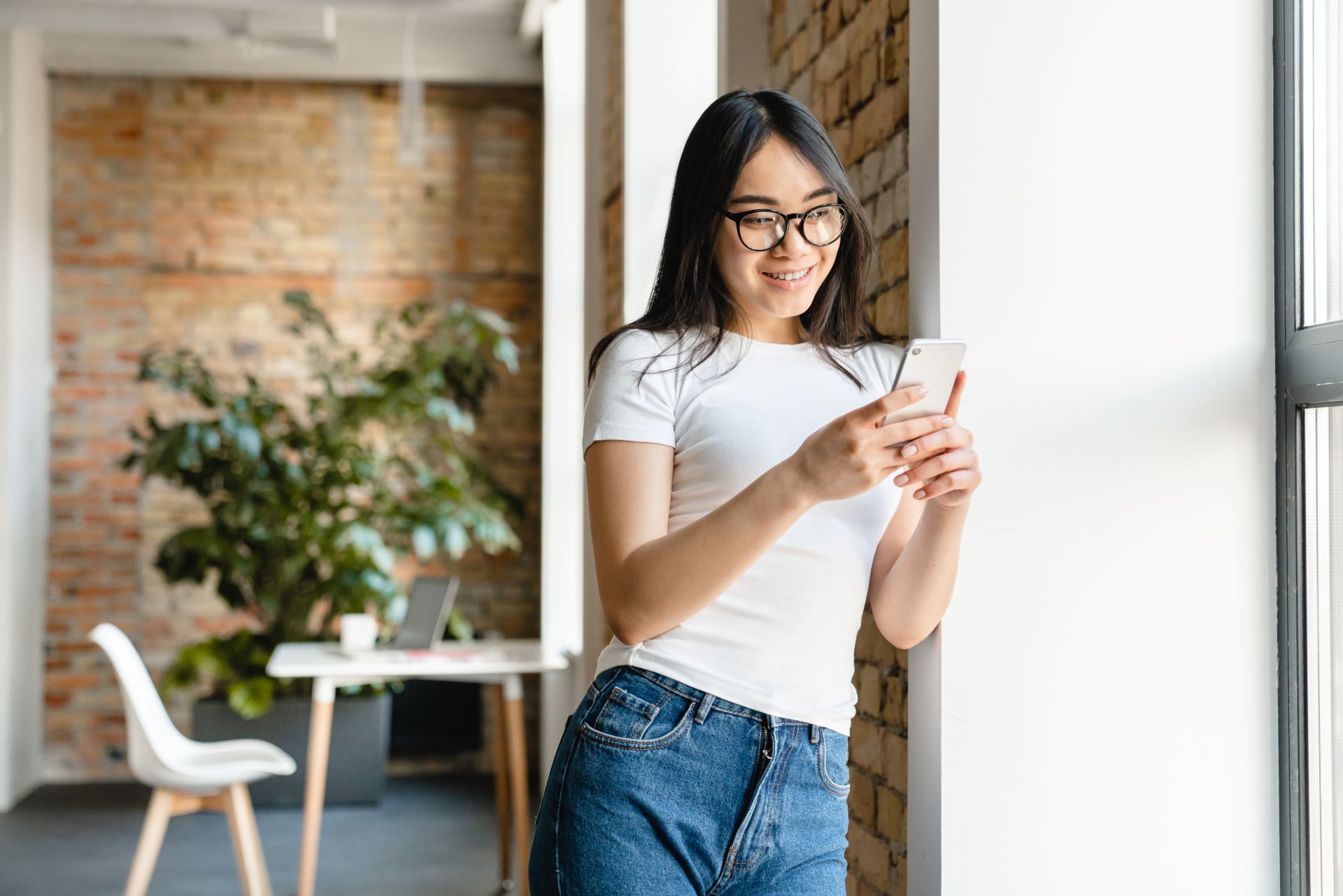 Young adult using digital ordering